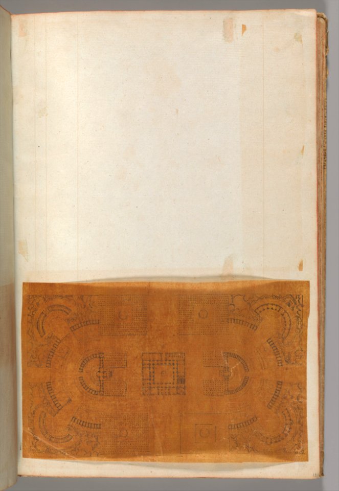 Page from a Scrapbook containing Drawings and Several Prints of Architecture, Interiors, Furniture and Other Objects MET DP372153