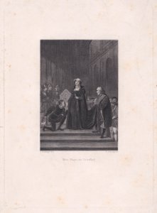 Mary, Queen of Scots on the scaffold Met DP890119