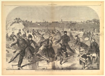 Skating on the Ladies' Skating Pond in Central Park, New York (Harper's Weekly, Vol. IV) MET DP823459