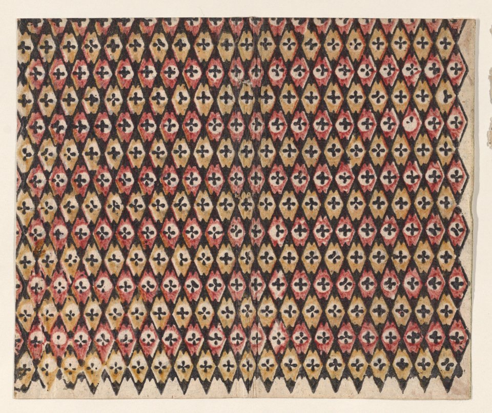 Sheet with overall diamond pattern Met DP886715