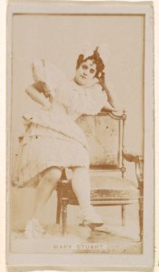 Mary Stuart, from the Actresses series (N245) issued by Kinney Brothers to promote Sweet Caporal Cigarettes MET DP859647