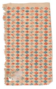 Sheet with overall blue and red diamond pattern Met DP886654