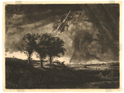 The Three Trees, after Rembrandt MET DP820861