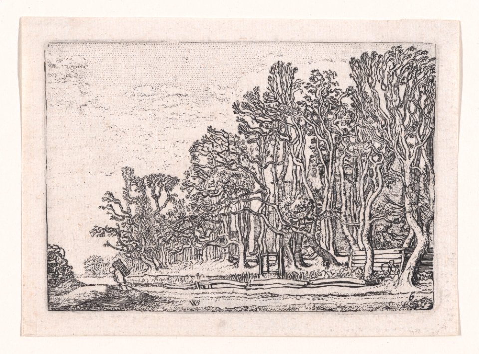 Two Plank Hedges, from Verscheyden Landtschapjes (Various Landscapes), Plate 6 MET DP871792