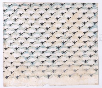 Sheet with overall curved abstract pattern Met DP886470