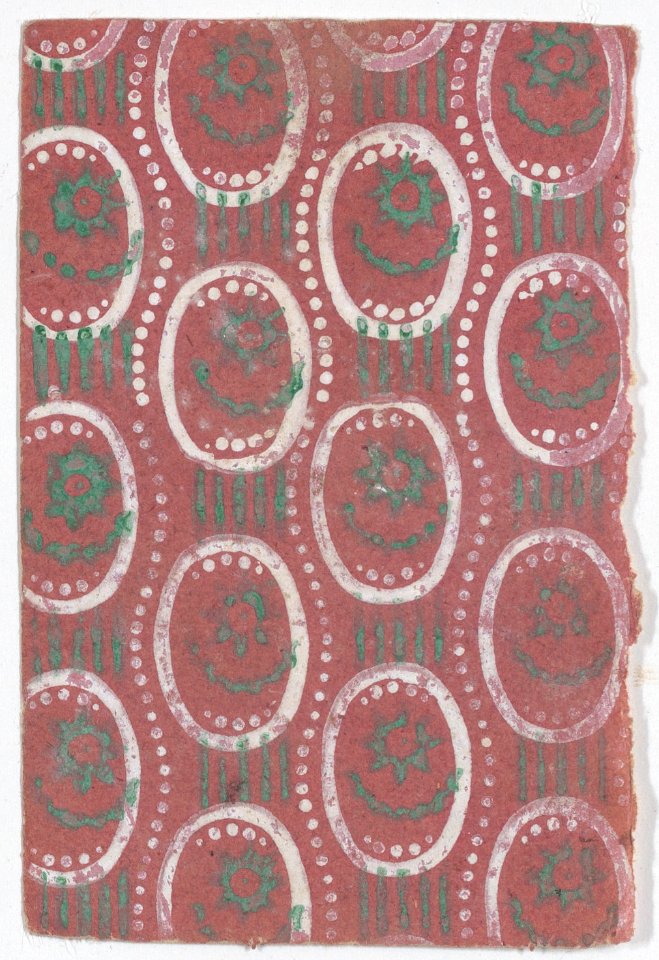 Sheet with oval and dot pattern Met DP886615