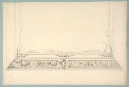 Partial design for a ceiling with alternative patterns for the borders MET DP811430