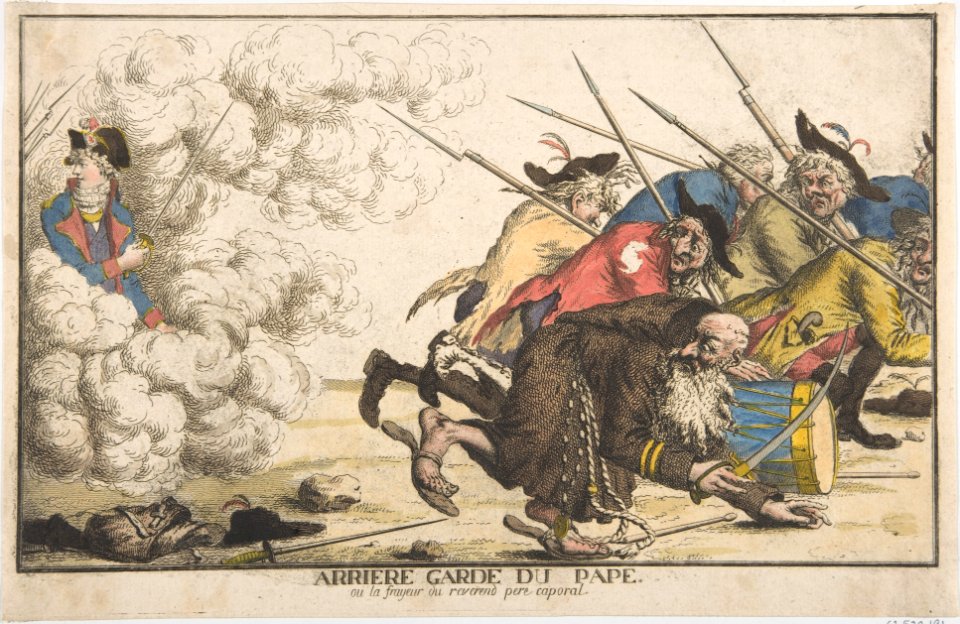 The Pope's Rear Guard or the Fright of the Reverend Father Corporal (Arrière garde du pape, ou la frayeur du reverend pere caporal) MET DP808695