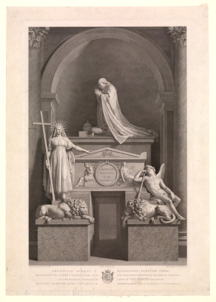 The tomb of Pope Clement XIII Rezzonico in the Vatican MET DP-1557-001