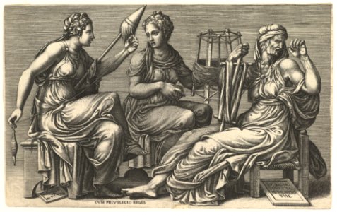 The Three Fates Clotho, Lachesis, and Atropos MET DP821347