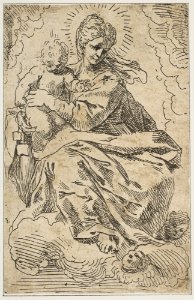 Madonna and Child on clouds MET DP815110