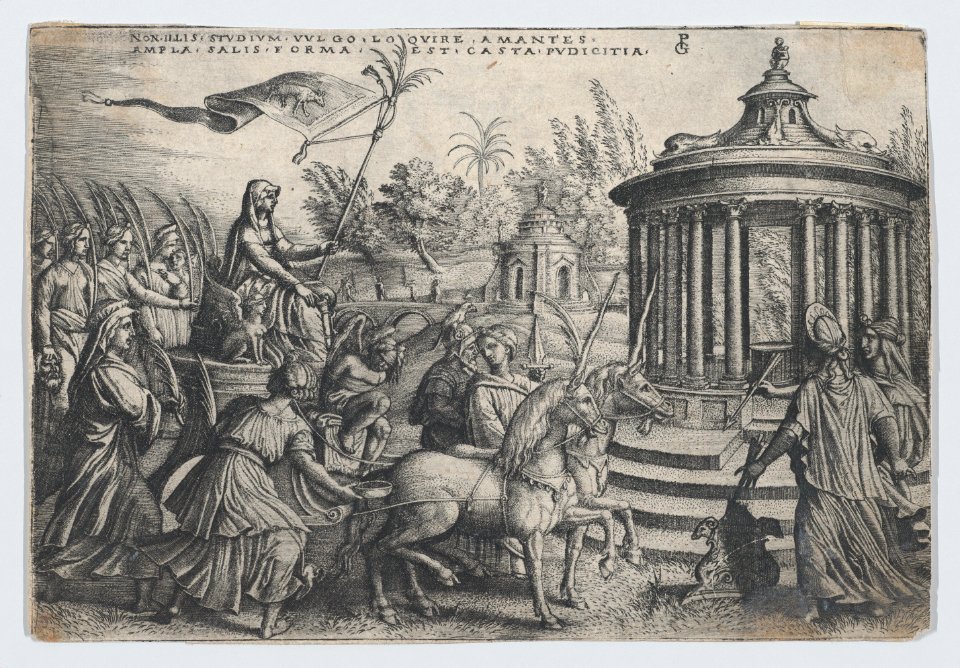 The Triumph of Chastity on Love, from the Triumphs of Petrarch MET DP867547