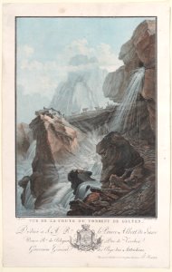 Vue de la chute du torrent de Gelten Met DP887984