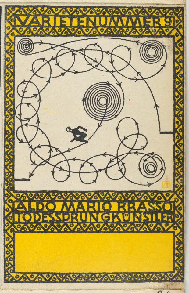 Variety Act 9- Also Mario Brasso, "Leap of Death" Artist (Varietenummer 9- Aldo Mario Brasso, Todessprungkünstler) MET DP843891