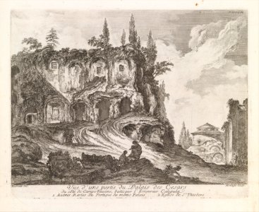 Vue d'une partie du Palais des Cesars du côté de Campo Vaccino, batie par l'Empereur Caligula, from Les Plus Beaux Monuments de Rome Ancienne ou Recueil des plus beaux Morceaux de l'Antiquité Romaine qui existent encore MET DP341368