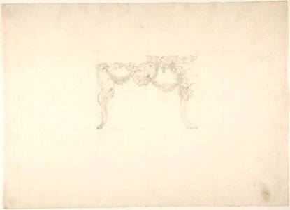 Table Design with Bacchus and Boar's Head, and Alternate Design MET DP806511