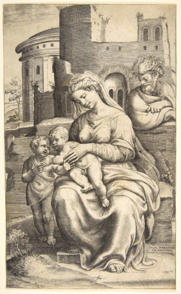 The Holy Family with Saint John the Baptist MET DP812432