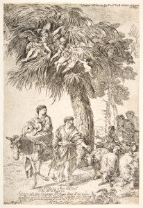 The Holy Family on their flight into Egypt MET DP816403