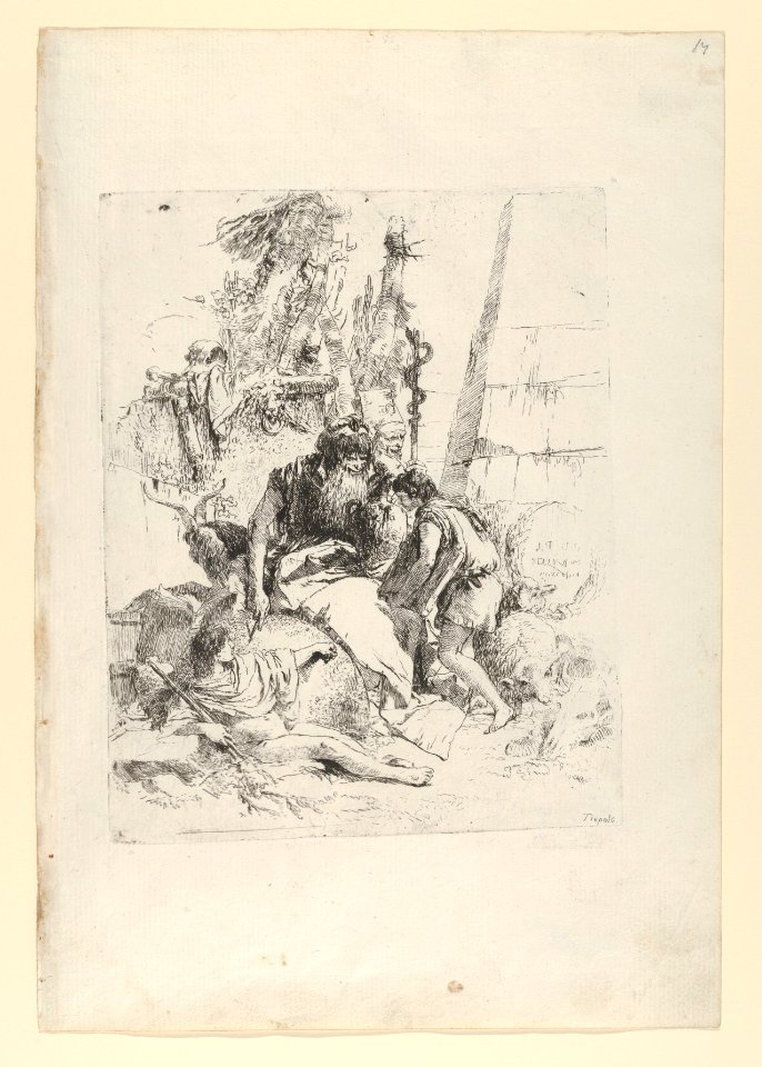 Two magicians and two boys, from the Scherzi MET DP854168