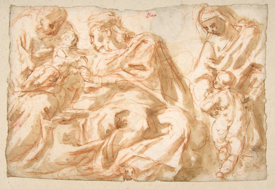 The Holy Family with Saint Elizabeth and the Infant Baptist MET DP811263