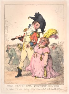 The Successful Fortune Hunter, or Captain Shelalee Leading Miss Marrowfat to the Temple of Hymen MET DP881832