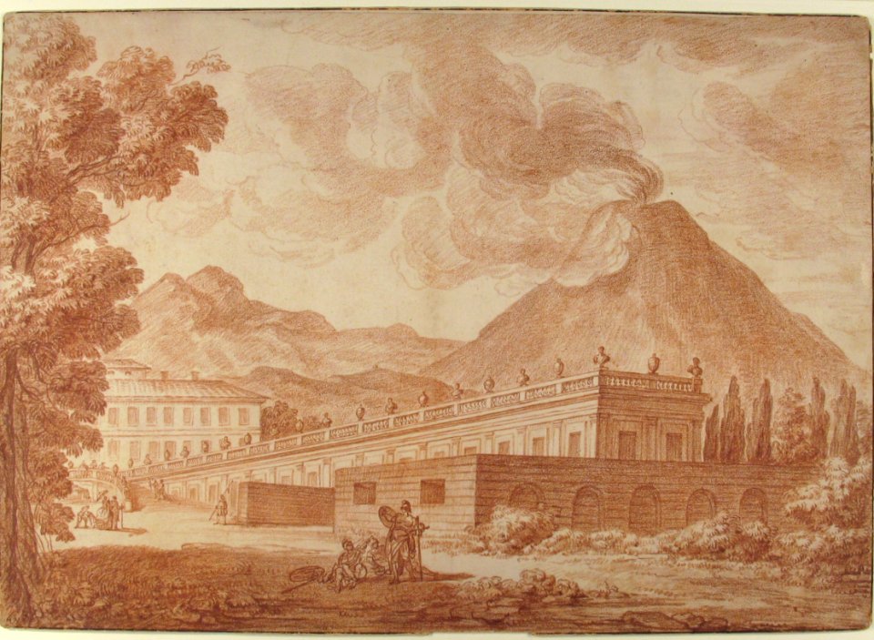 The Palazzo Reale at Pórtici with Vesuvius in the Background MET 1987.95