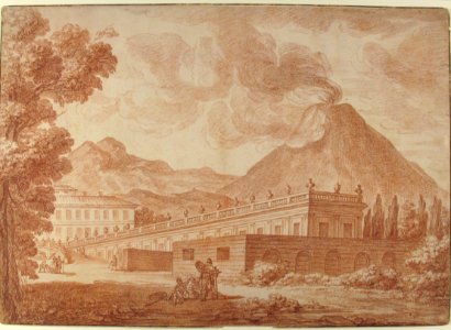 The Palazzo Reale at Pórtici with Vesuvius in the Background MET 1987.95