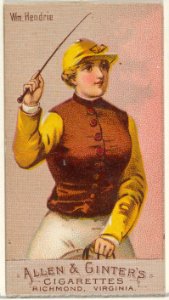 William Hendrie, from the Racing Colors of the World series (N22b) for Allen & Ginter Cigarettes MET DP835255
