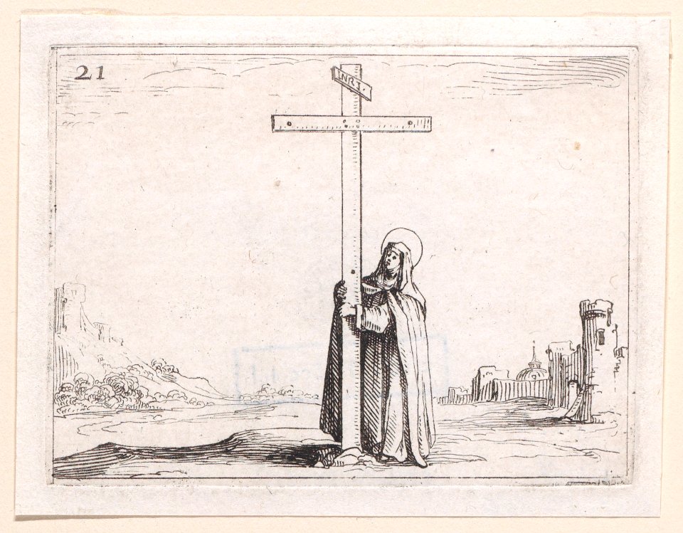 The Nun Holds the Cross Met DP890712