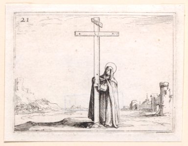 The Nun Holds the Cross Met DP890712
