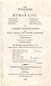 The Pleasures of Human Life- Title Page Met DP885264