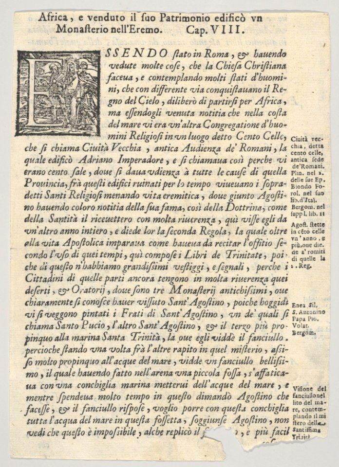 The Hierarchy of the church in the form of a tree, hell below, a plate from a book MET DP832038