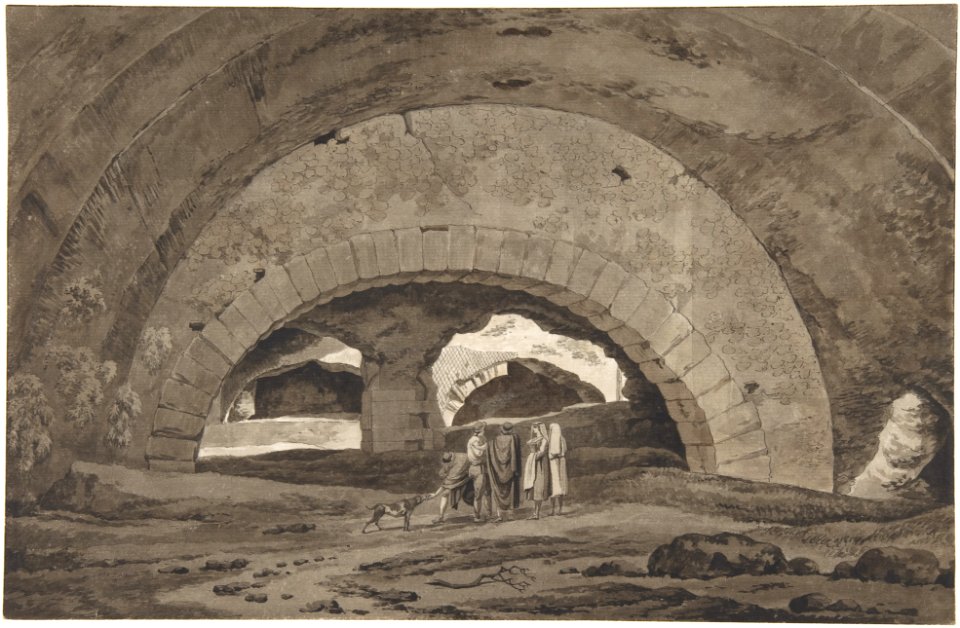 The Interior of the So-called Stables of Maecenas at Tivoli MET DP800783