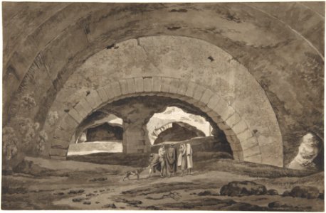 The Interior of the So-called Stables of Maecenas at Tivoli MET DP800783
