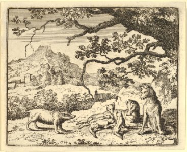 Renard Receives a New Citation from the Badger from Hendrick van Alcmar's Renard The Fox MET DP837704