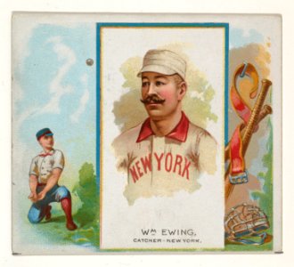 William Ewing, Catcher, New York, from World's Champions, Second Series (N43) for Allen & Ginter Cigarettes MET DP839583