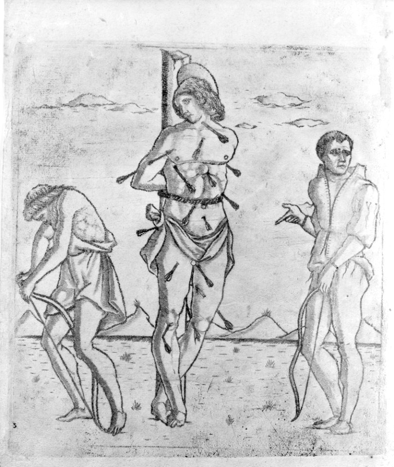 Martyrdom of St. Sebastian with Two Archers MET MM2239