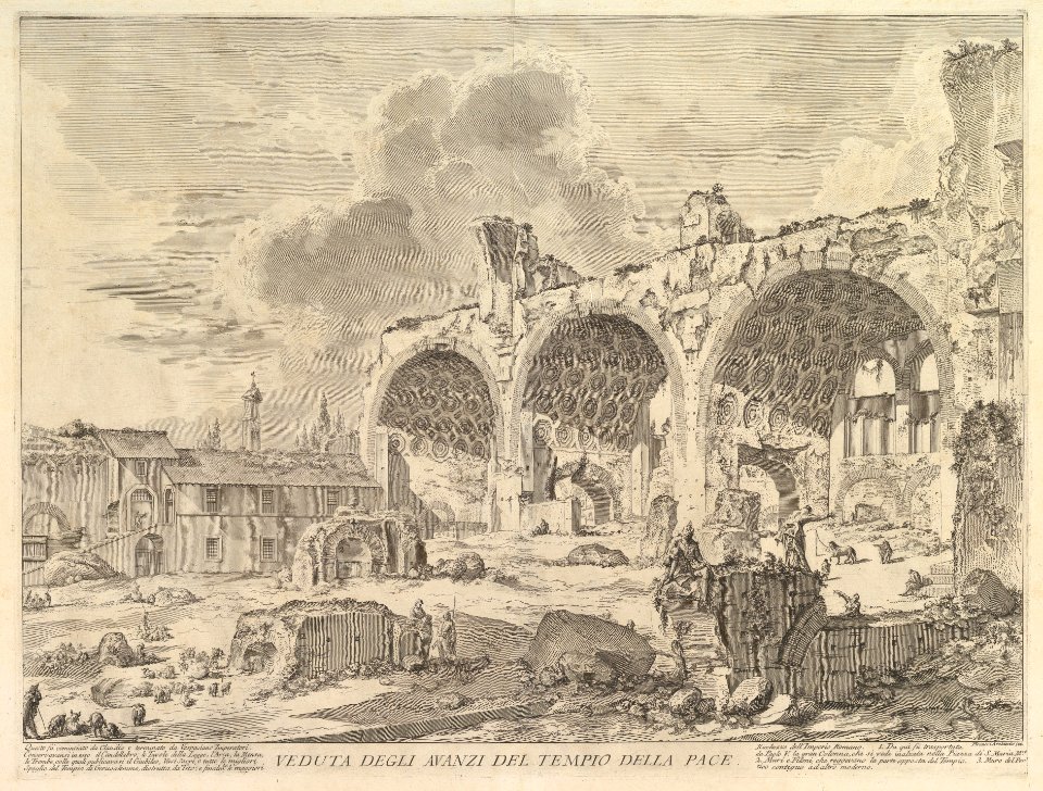 The Basilica of Constantine (Veduta degli avanzi della Casa aurea di Nerone, detti volgarmente il Tempio della Pace MET DP828293