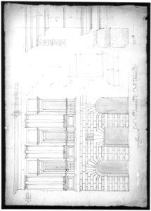 Palazzo Caffarrelli-Vidoni, elevation; details (recto) blank (verso) MET sf49 92 49r-MM31576
