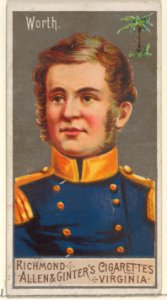 William Jenkins Worth, from the Great Generals series (N15) for Allen & Ginter Cigarettes Brands MET DP834809