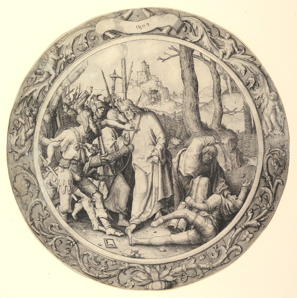 The Betrayal of Christ, (Christ Taken Captive), from the Circular Passion MET DP819165