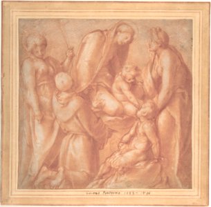 Virgin and Child with Saint Elizabeth, the Infant Baptist, Saint Anthony of Padua, and a Female Martyr MET DP801502