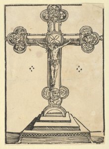 A Silver-Gilt Cross with Christ Crucified, from the Wittenberg Reliquaries MET DP842073
