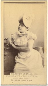 Card Number 352, Josset Gymnase, from the Actors and Actresses series (N145-3) issued by Duke Sons & Co. to promote Cross Cut Cigarettes MET DP839765