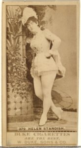 Card Number 379, Helen Standish, from the Actors and Actresses series (N145-7) issued by Duke Sons & Co. to promote Duke Cigarettes MET DP840506