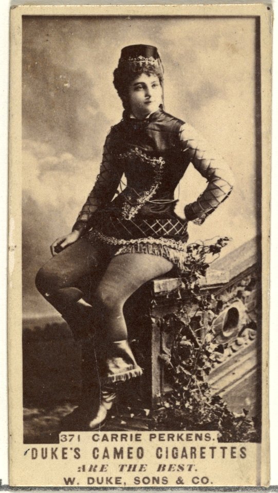 Card Number 371, Carrie Perkens, from the Actors and Actresses series (N145-5) issued by Duke Sons & Co. to promote Cameo Cigarettes MET DP840138