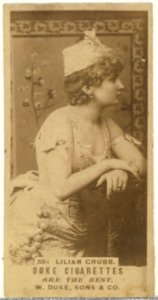 Card Number 551, Lillian Grubb, from the Actors and Actresses series (N145-7) issued by Duke Sons & Co. to promote Duke Cigarettes MET DP840418