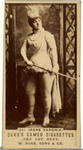 Card Number 341, Irene Varonia, from the Actors and Actresses series (N145-5) issued by Duke Sons & Co. to promote Cameo Cigarettes MET DP840174