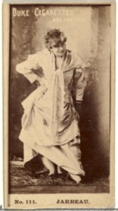 Card Number 111, Miss Jarbeau, from the Actors and Actresses series (N145-6) issued by Duke Sons & Co. to promote Duke Cigarettes MET DP840273