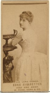 Card Number 548, Lena Congo, from the Actors and Actresses series (N145-7) issued by Duke Sons & Co. to promote Duke Cigarettes MET DP840384